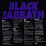 Black Sabbath : Master of Reality : Back cover wo/Obi